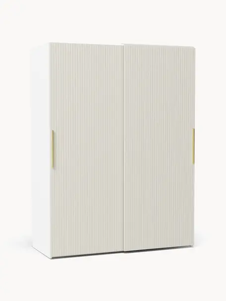 Armoire modulaire à portes coulissantes Simone, larg. 150 cm, plusieurs variantes, Bois, beige clair, Basic Interior, larg. 150 x haut. 200 cm