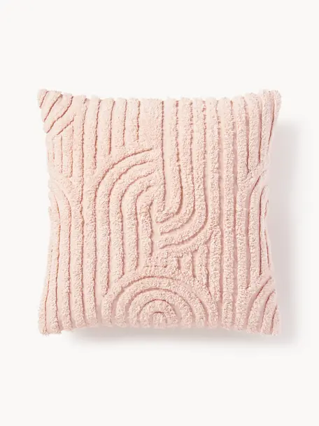 Poszewka na poduszkę z bawełny Bell, 100% bawełna, Peach, S 45 x D 45 cm