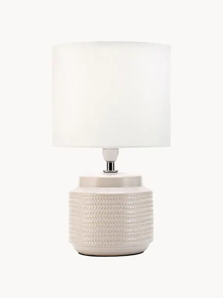 Kleine Tischlampe Sandy Glow aus Keramik | Westwing