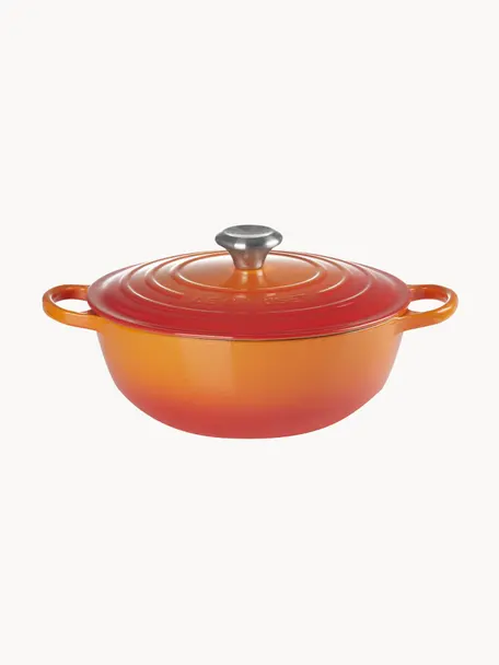Litinový hrnec La Marmite Signature Collection, Smaltovaný kov, Oranžová, červená, Ø 26 cm, V 14 cm