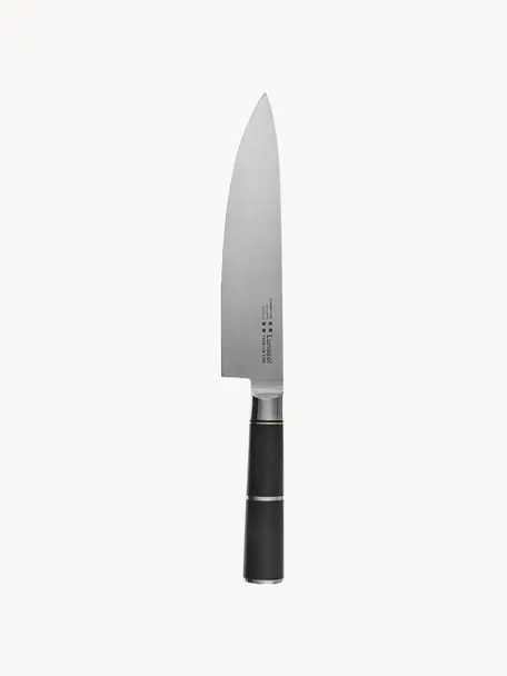 Kuchynský nôž z nehrdzavejúcej ocele Lotus, Strieborná, čierna, D 21 cm