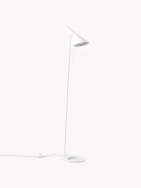 Kleine leeslamp AJ, Lamp: gecoat staal, Wit, H 130 cm