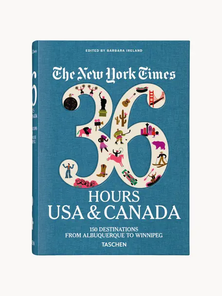 Ilustrovaná kniha 36 Hours. USA & Canada, Papier, flexibilná väzba, Bildband 36 Hours. USA & Canada, Š 17 x V 24 cm