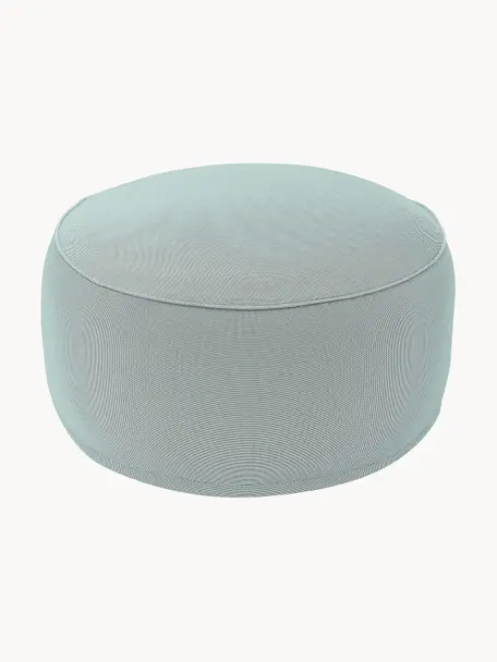 Pouf gonfiabile Maxime, Rivestimento: poliestere resistente ai , Verde menta, Ø 55 x Alt. 25 cm