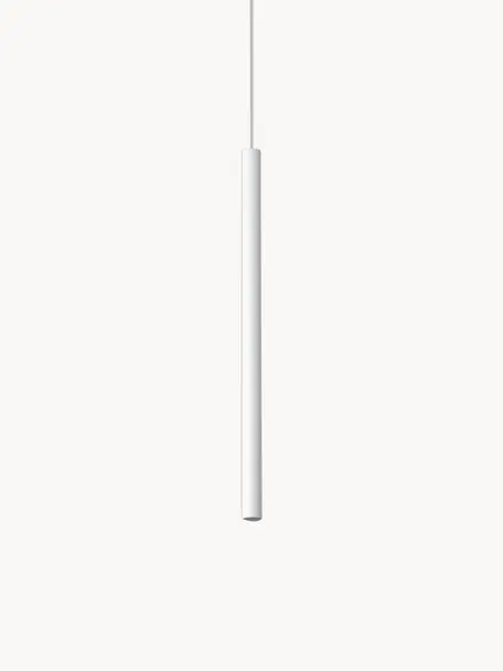 Lámpara de techo artesanal Fideus, Cable: plástico, Blanco, Ø 2 x Al 50 cm