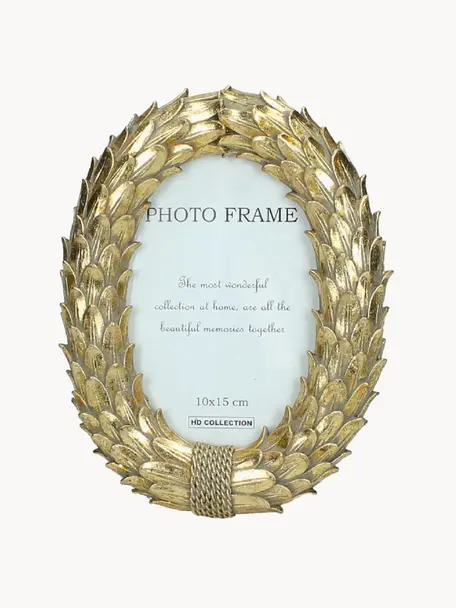 Handgemaakte fotolijst Antique, Frame: kunststof, Goudkleurig, 10 x 15 cm
