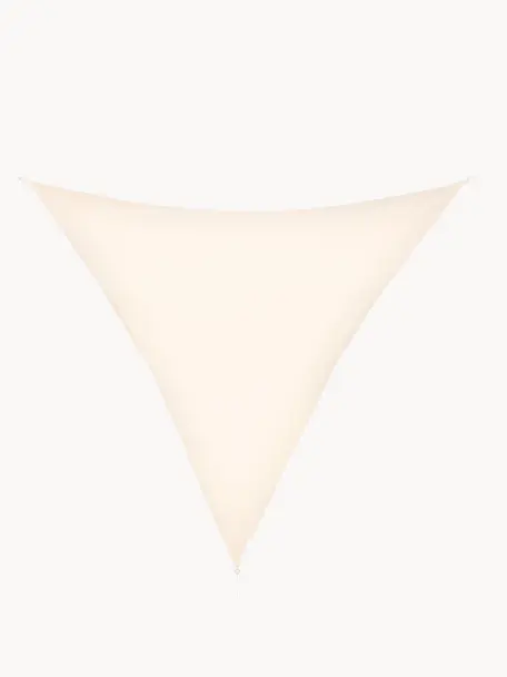 Toldo vela de sombra Triangle, Cordón: nylon, Blanco crema, An 360 x L 360 cm
