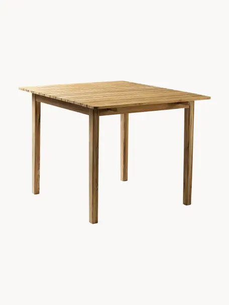 Mesa para exteriores de madera de teca Sammen, tamaños diferentes, Madera de teca

Este producto está hecho de madera de origen sostenible y con certificación FSC®., Madera de teca, An 105 x F 90 cm