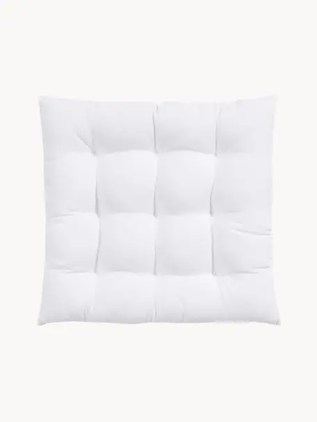 Coussins de chaise Ava, 2 pièces, Blanc, mat, larg. 40 x long. 40 cm