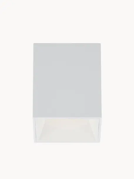 Faretto da soffitto a LED Marty, Baldacchino: metallo verniciato a polv, Bianco, Larg. 10 x Alt. 12 cm