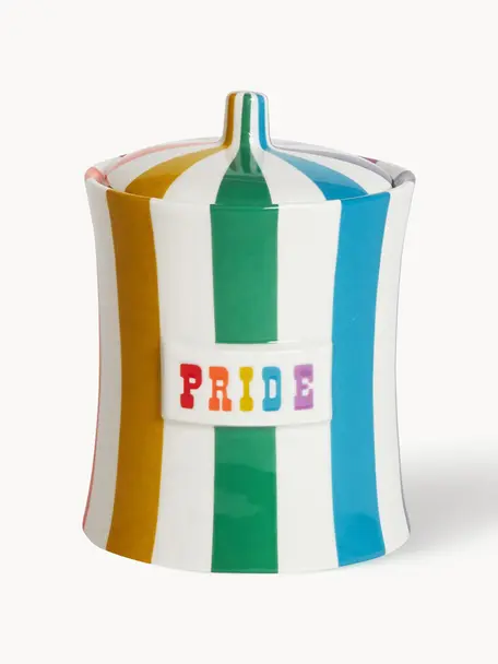 Boîte de rangement artisanale Vice Pride, Porcelaine, Pride, Ø 13 x haut. 20 cm