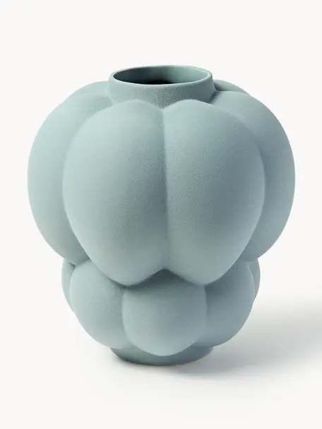 Vaso in ceramica Uva, alt. 35 cm, Ceramica, Grigio-blu, Ø 32 x Alt. 35 cm