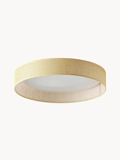 LED-Deckenleuchte Helen Nature, Diffusorscheibe: Kunststoff, Hellgelb, Ø 52 x H 11 cm