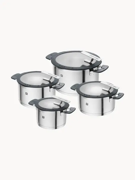 Set 4 pentole in acciaio inox Silence Pro