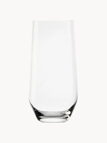 Vysoké křišťálové sklenice Revolution, 6 ks, Křišťál, Transparentní, Ø 7 cm, V 14 cm, 360 ml