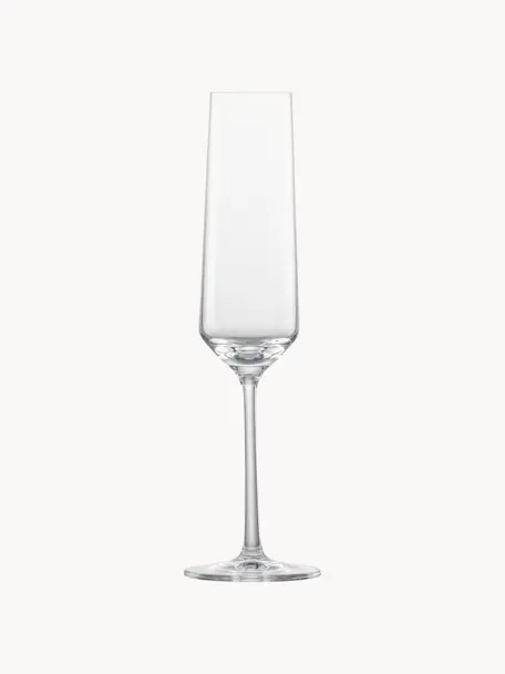 Krištáľové poháre na sekt Pure, 2 ks, Tritanové krištáľové sklo, Priehľadná, Ø 7 x V 25 cm, 200 ml