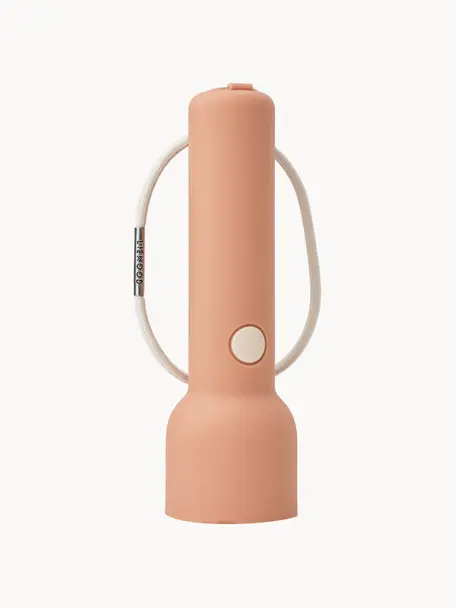 Taschenlampe Gry, Bezug: Silikon, Peach, Ø 5 x H 16 cm