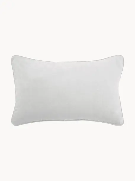 Sametový povlak na polštář Dana, 100% bavlněný samet, Světle šedá, Š 30 cm, D 50 cm