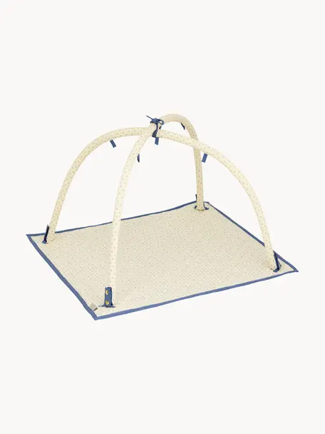 Spieldecke Capri mit Aktivitätsbogen, Bezug: 100 % Bio-Baumwolle, OCS-, Capri, B 80 x L 80 cm