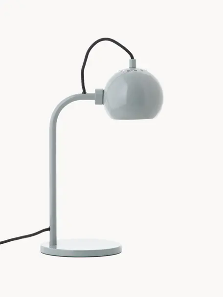 Designová stolní lampa Ball, Šedomodrá, Š 24 cm, V 37 cm