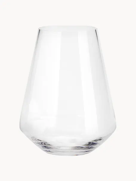 Ručne fúkaná sklenená váza Joyce, Sklo, Priehľadná, Ø 17 x V 21 cm