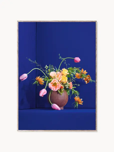 Poster Blomst 01, 230 g mat geraffineerd papier, digitale print met 12 kleuren.

Dit product is gemaakt van duurzaam geproduceerd, FSC®-gecertificeerd hout, Meerkleurig, koningsblauw, B 30 x H 40 cm