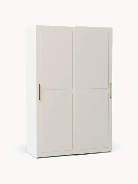 Modulární šatní skříň s posuvnými dveřmi Charlotte, šířka 150 cm, různé varianty, Béžová, Interiér Basic, Š 150 x V 200 cm
