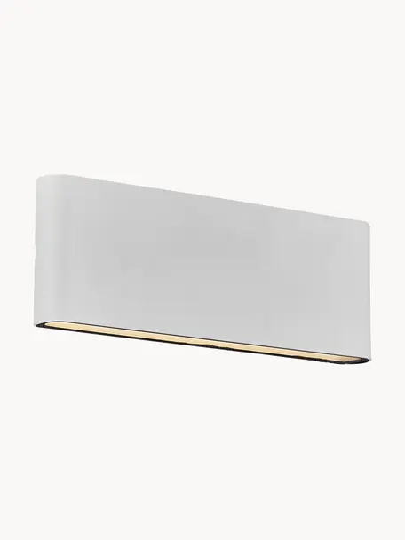 LED-Außenwandleuchte Kinver, Off White, B 26 x H 9 cm