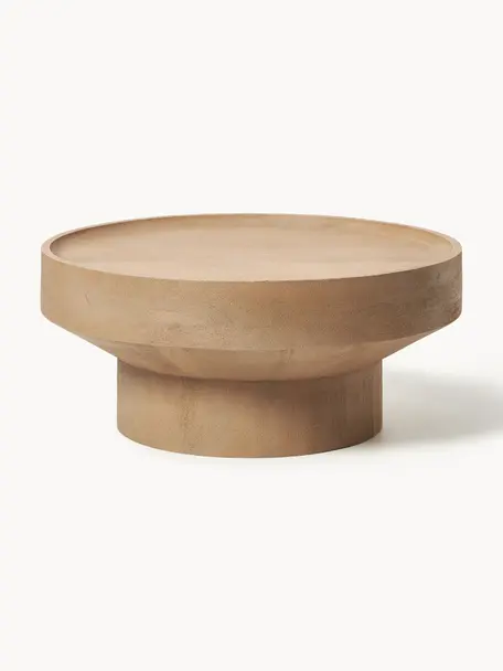 Table basse ronde en manguier Benno, Bois de manguier massif, MDF, laqué

Ce produit est fabriqué à partir de bois certifié FSC® issu d'une exploitation durable, Manguier clair laqué, Ø 80 cm