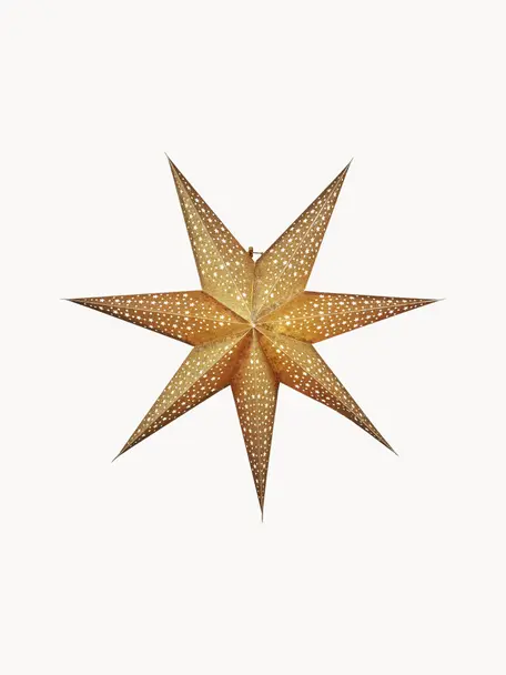 Dekoračná hviezda z papieru Blinka, Papier, Odtiene zlatej, Ø 60 cm