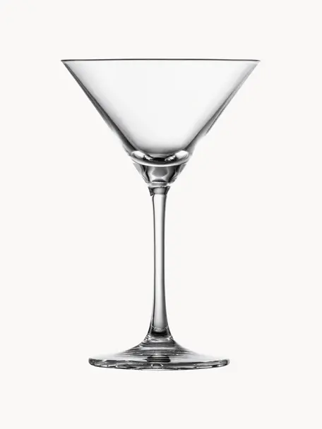 Kristall-Cocktailgläser Echo, 4 Stück, Tritan-Kristallglas, Transparent, Ø 10 x H 16 cm, 160 ml
