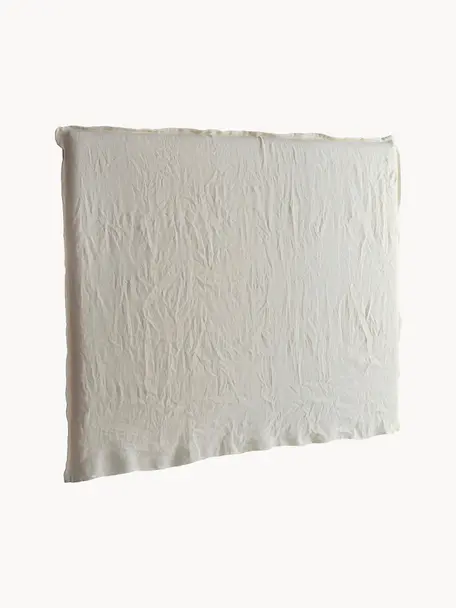 Tête de lit en lin Palma, Tissu beige, larg. 160 x haut. 122 cm