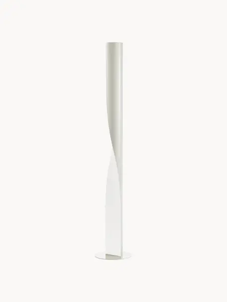 Grote vloerlamp Evita, dimbaar, Diffuser: stof, Gebroken wit, H 190 cm