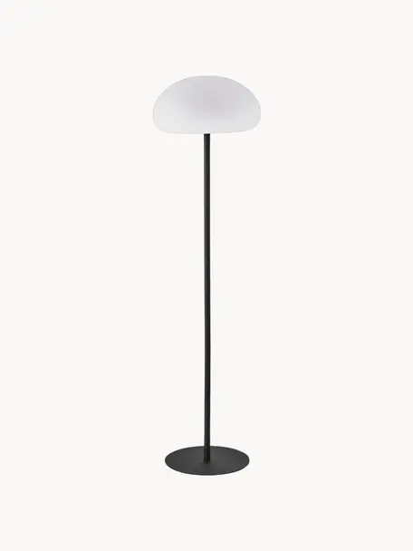 Lámpara de pie regulable para exterior Sponge, portátil, Pantalla: plástico, Negro, blanco, Ø 34 x Al 126 cm