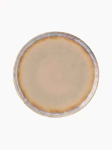 Piattini da dessert artigianale Nomimono 2 pz, Gres, Greige, Ø 17 cm