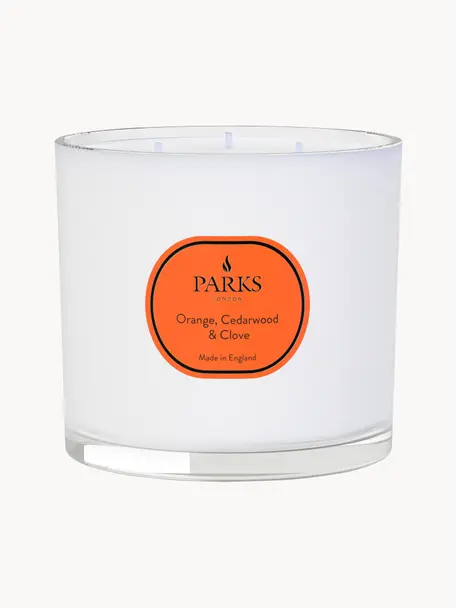 Dreidocht-Duftkerze Vintage Aromatherapy (Orange, Zedernholz & Nelke), Behälter: Glas, Orange, Zedernholz, Nelke, Ø 12 x H 11 cm