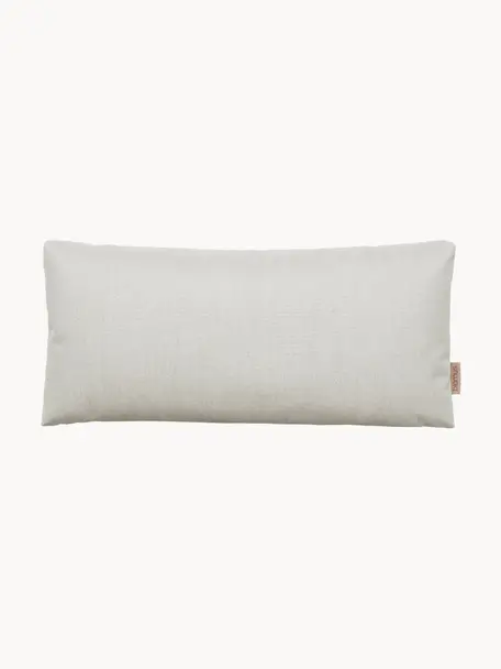 Cojín de exterior Stay, con relleno, Funda: 100% poliéster, resistent, Gris claro, An 30 x L 70 cm