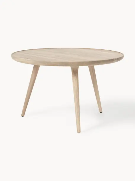 Okrúhly konferenčný stolík z dubového dreva Accent, Dubové drevo, s FSC certifikátom, Dubové drevo, Ø 70 x V 42 cm