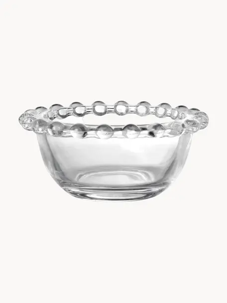Kleine Glas-Schälchen Perles, 2 Stück, Glas, Transparent, Ø 9 x H 4 cm