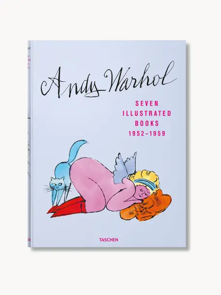 Ilustrovaná kniha Andy Warhol. Seven Illustrated Books 1952–1959, Papier, tvrdá väzba, Andy Warhol. Seven Illustrated Books 1952–1959, Š 25 x V 34 cm