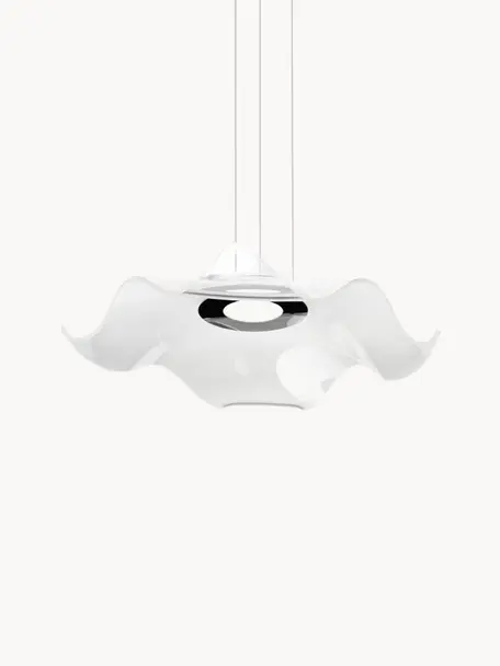 Lampa wisząca LED Velo, Transparentny, odcienie srebrnego, Ø 50 x W 50 cm