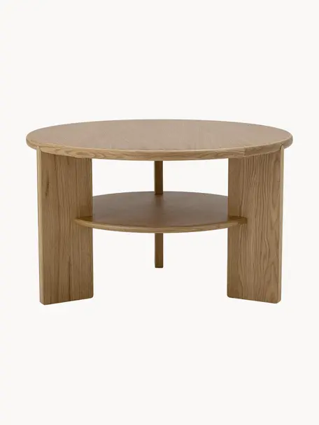 Tavolino rotondo in legno Lourdes, Pannello di MDF (fibra a media densità), Legno, Ø 72 cm