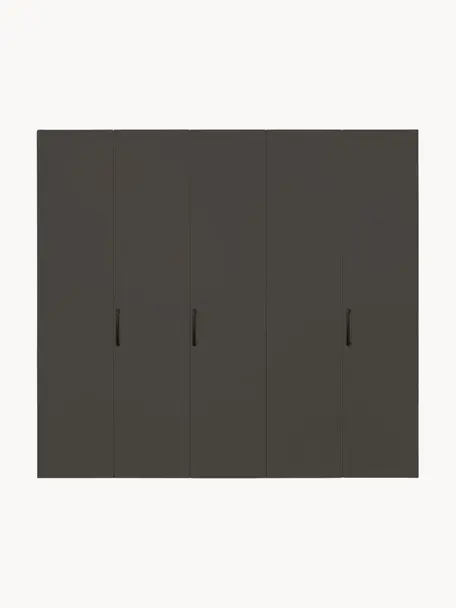 Draaideurkast Madison 5 deuren, inclusief montageservice, Frame: panelen op houtbasis, gel, Antraciet, B 252 cm x H 230 cm