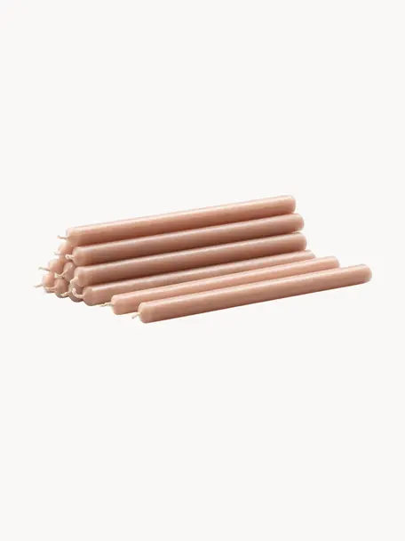 Candele a bastoncino Nagel 12 pz, Cera paraffinica, Peach, Ø 1 x Alt. 18 cm