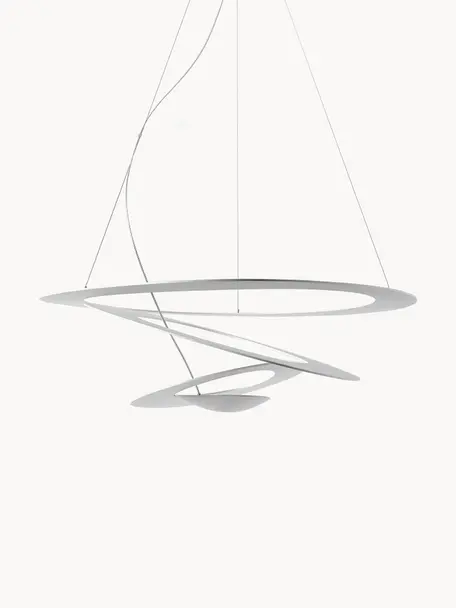 Lampa wisząca Pirce, Ø 97 cm, Biały, S 97 x W 28 cm