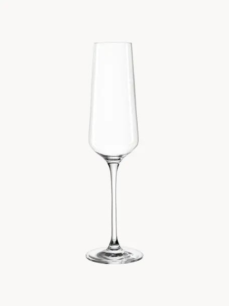Poháre na šampanské Puccini, 6 ks, Sklo Teqton®, Priehľadná, Ø 7 x V 26 cm, 280 ml