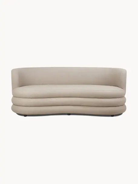 Designer Bouclé-Sofa Solomon (3-Sitzer), Bezug: 100% Polyester 35.000 Sch, Gestell: Massives Fichtenholz, Bir, Bouclé Beige, B 193 x T 92 cm