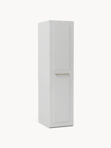 Armario modular Charlotte, 1 puerta (50 cm), diferentes variantes, Estructura: tablero aglomerado revest, Gris, Interior Basic (An 50 x Al 200 cm)