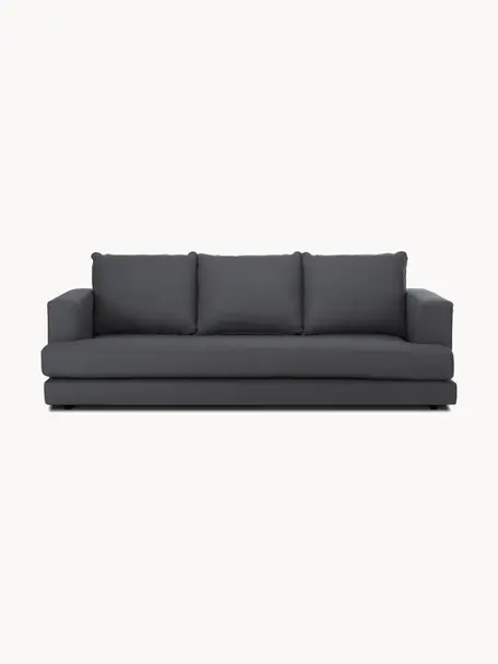 Sofa Tribeca (3-Sitzer), Bezug: 100 % Polyester Der hochw, Gestell: Massives Buchenholz, Webstoff Anthrazit, B 228 x T 104 cm