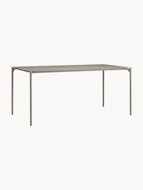 Tavolino da giardino in metallo Novo, Acciaio rivestito, Beige, Larg. 160 x Prof. 80 cm